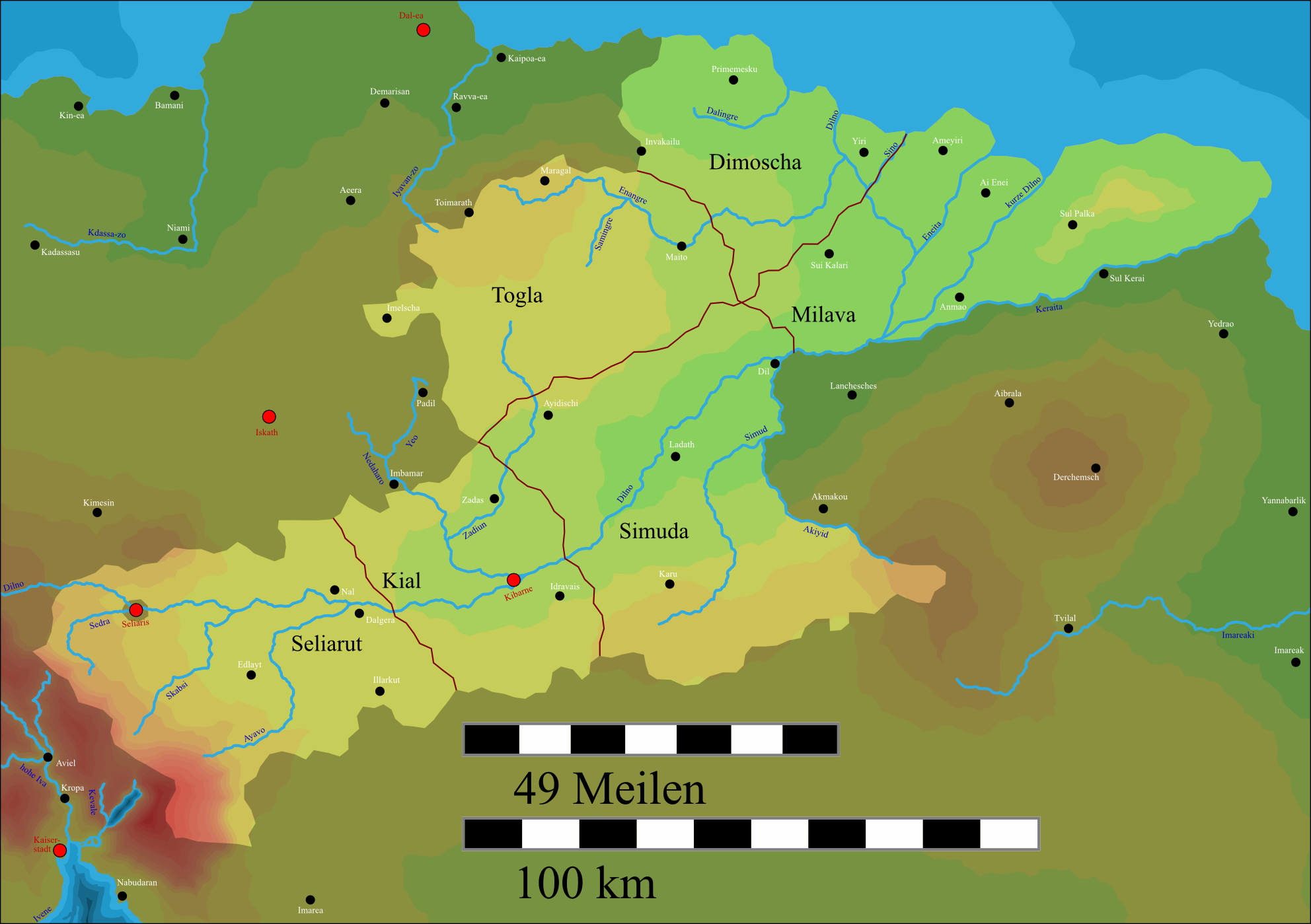 Karte von Kalarien