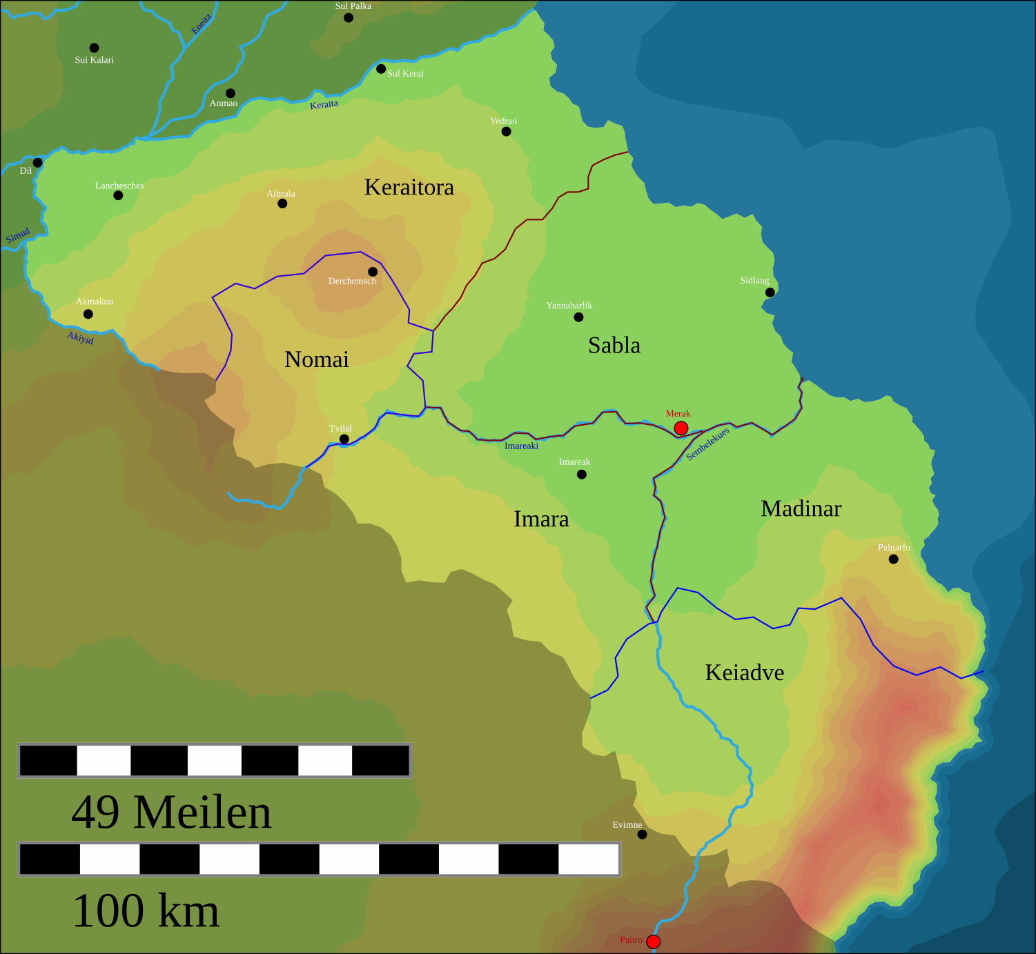 Karte von Tuibe