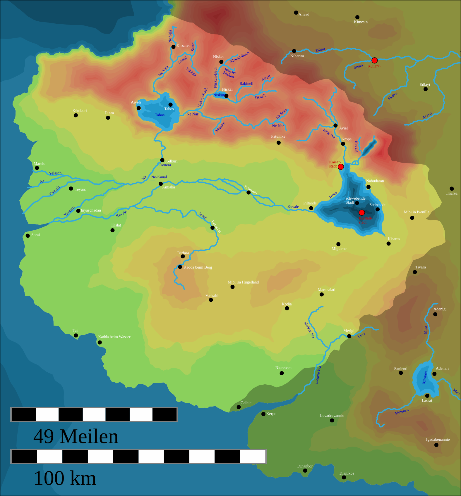 Karte von Valeka